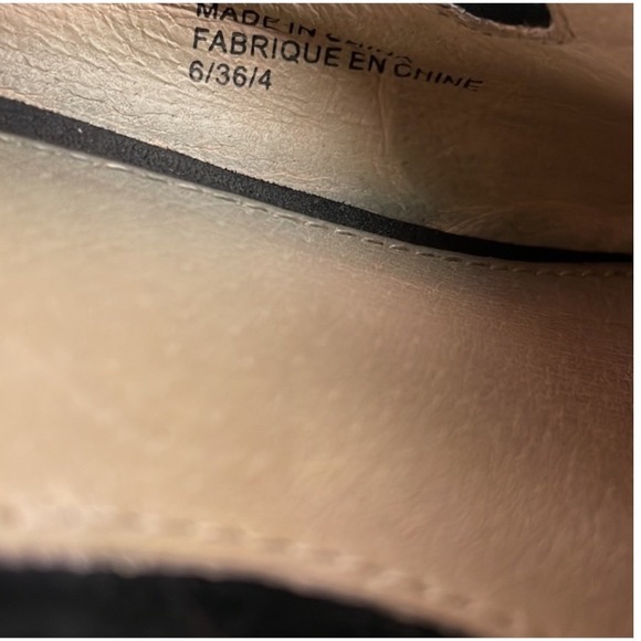 Shellys London Mule Loafers Shoes Sequin Pointed Toe Black Silver Sparkle Sz 36 - Picture 8 of 8